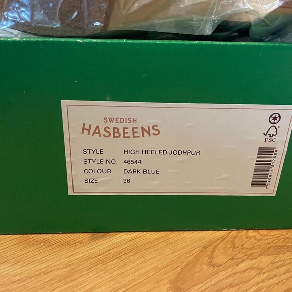 Brand New in Box Swedish Hasbeens High Heel Jodhpur boots - Picture 4 of 4